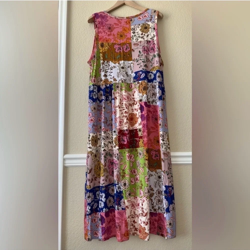 NEW w/ Tags Johnny Was Cosmo Easy Fit Tea Length Dress Size XL - Picture 5 of 10